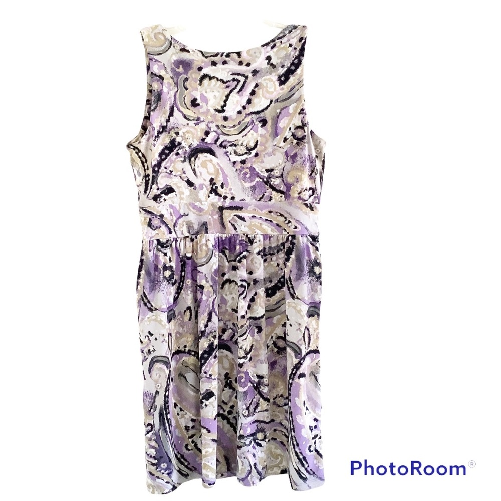Michael Kors Sheath Dress Women's Size XS Sleeveless Purple Pockets Stretch - Picture 4 of 7
